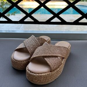 Woven Platform Sandals